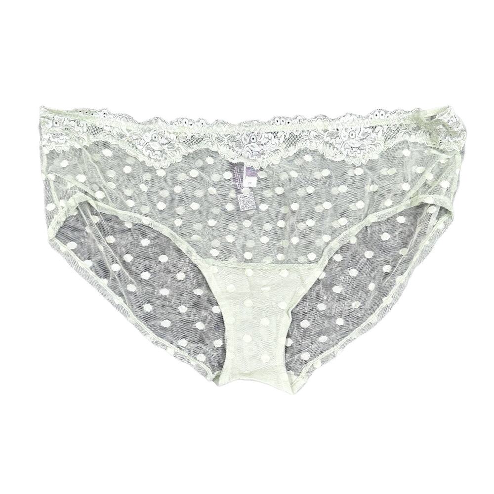 Adore Me Amalee Hipster Panty in Green, Size 3X